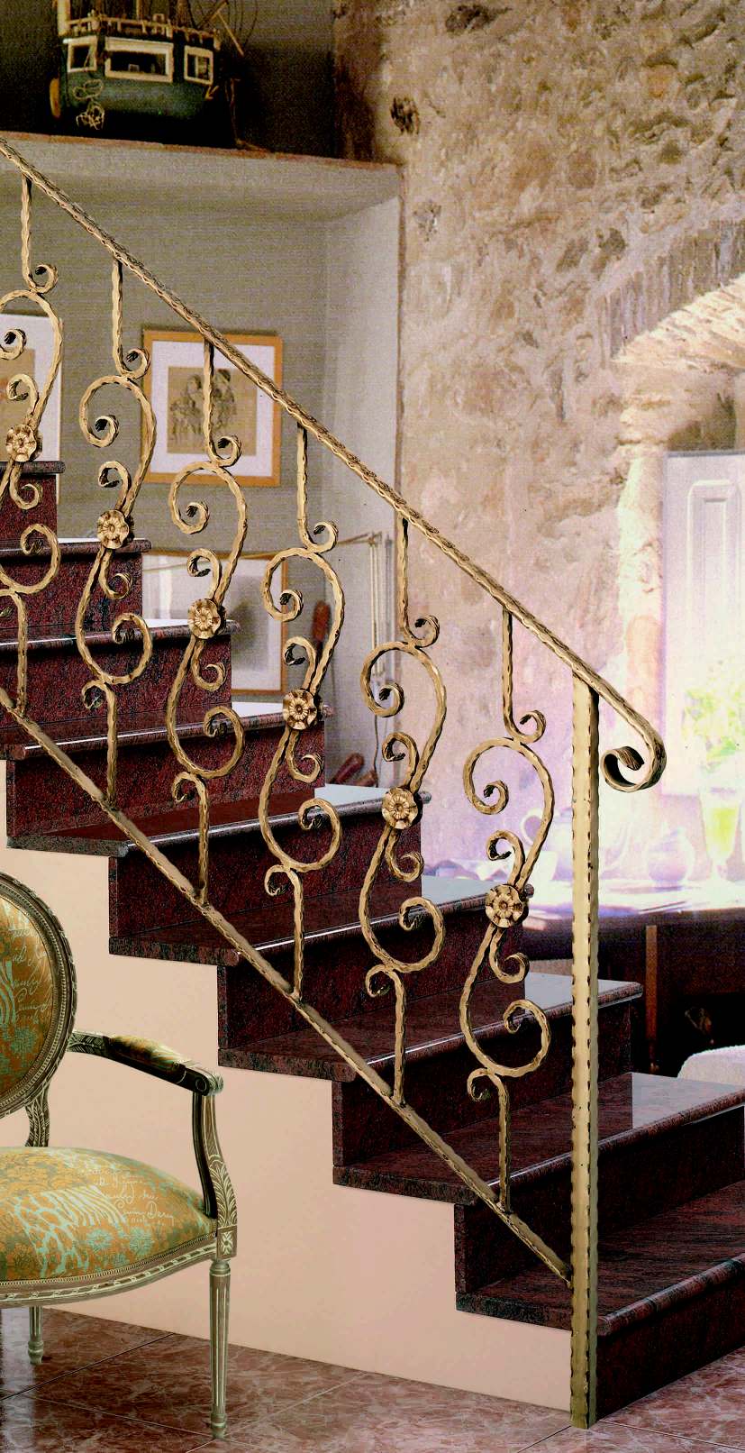 foto de un modelo de barandilla