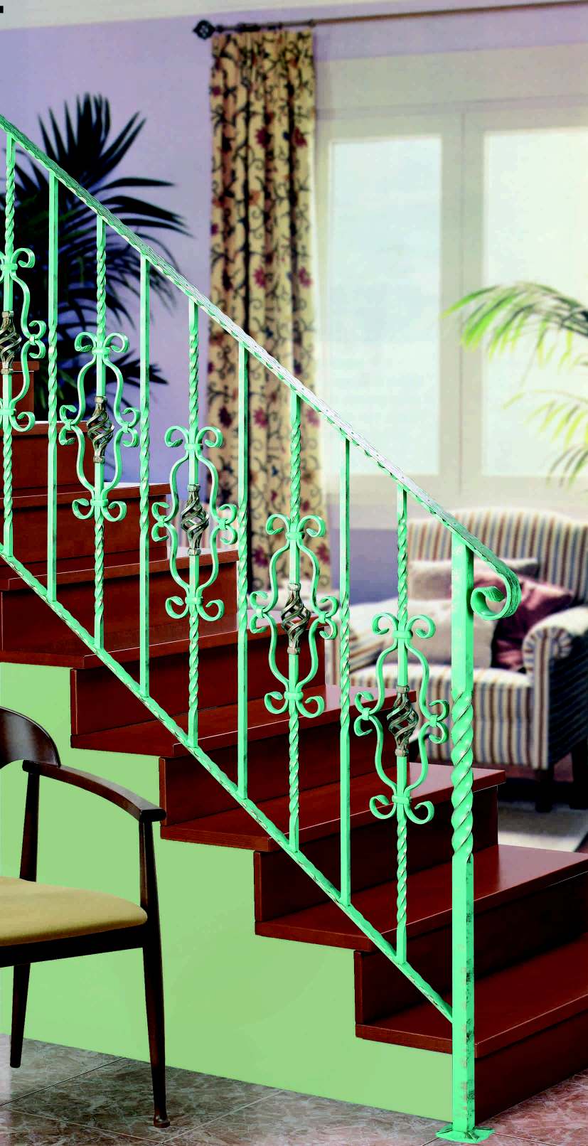 foto de un modelo de barandilla