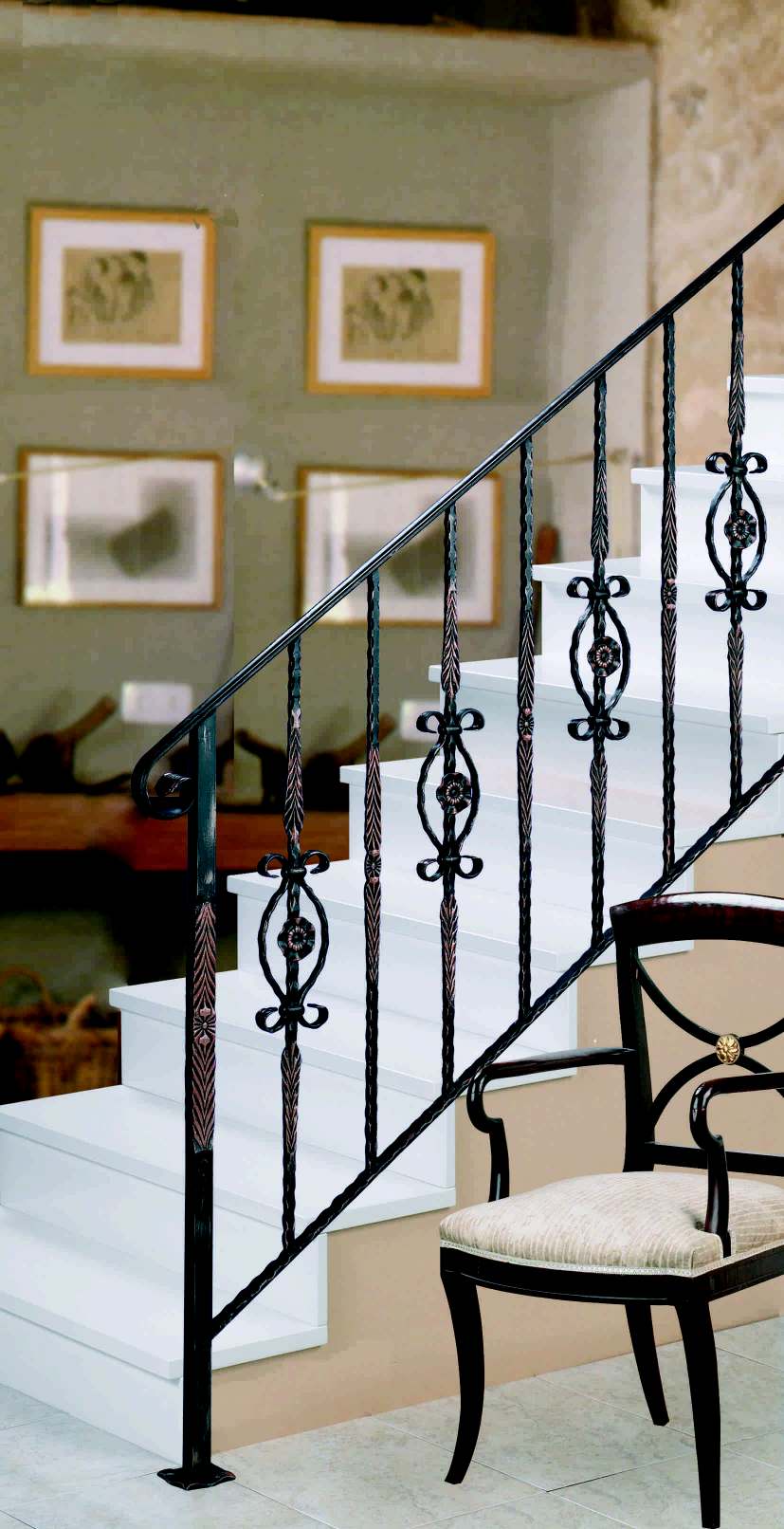 foto de un modelo de barandilla