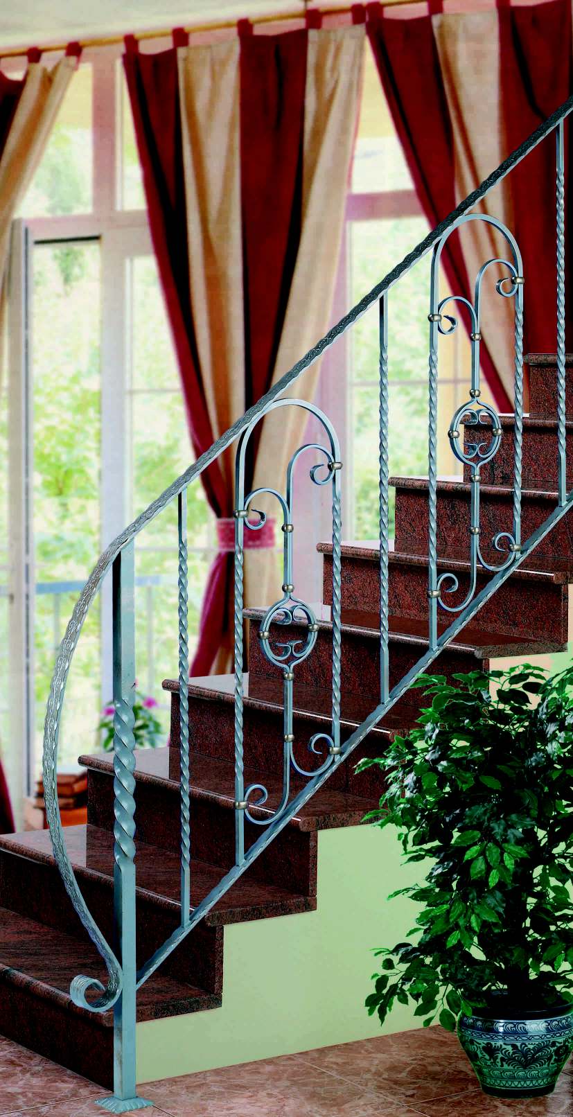 foto de un modelo de barandilla