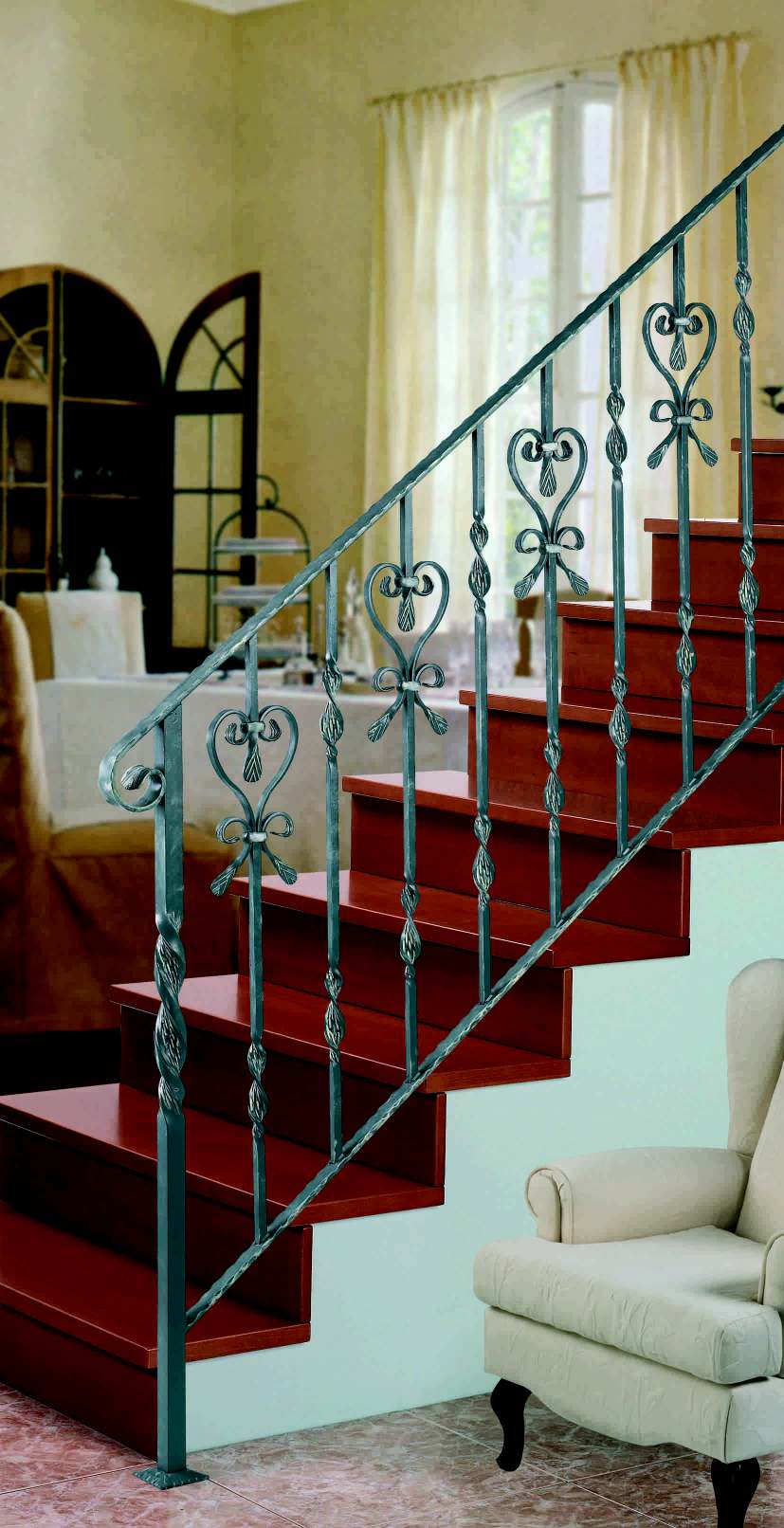 foto de un modelo de barandilla