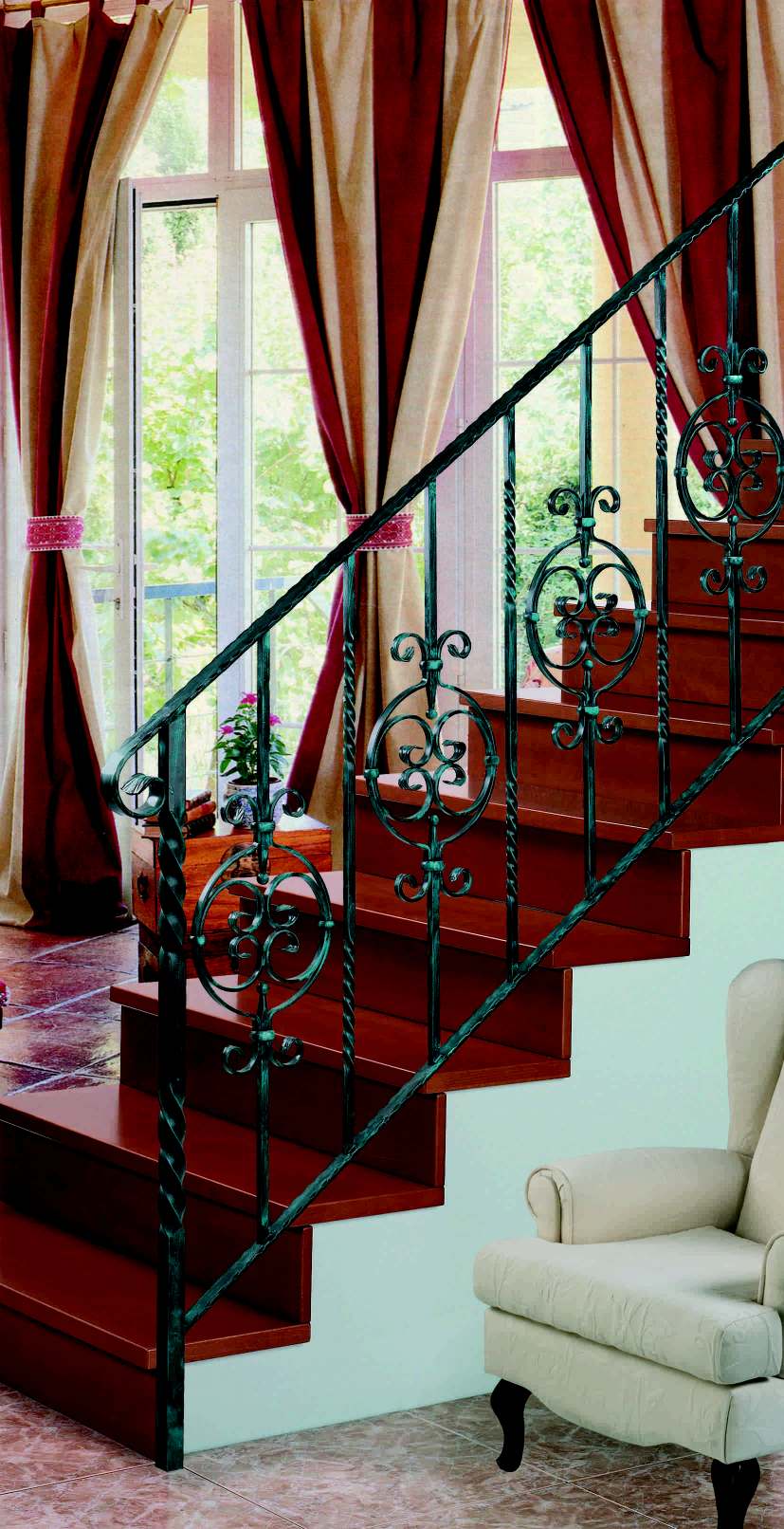 foto de un modelo de barandilla