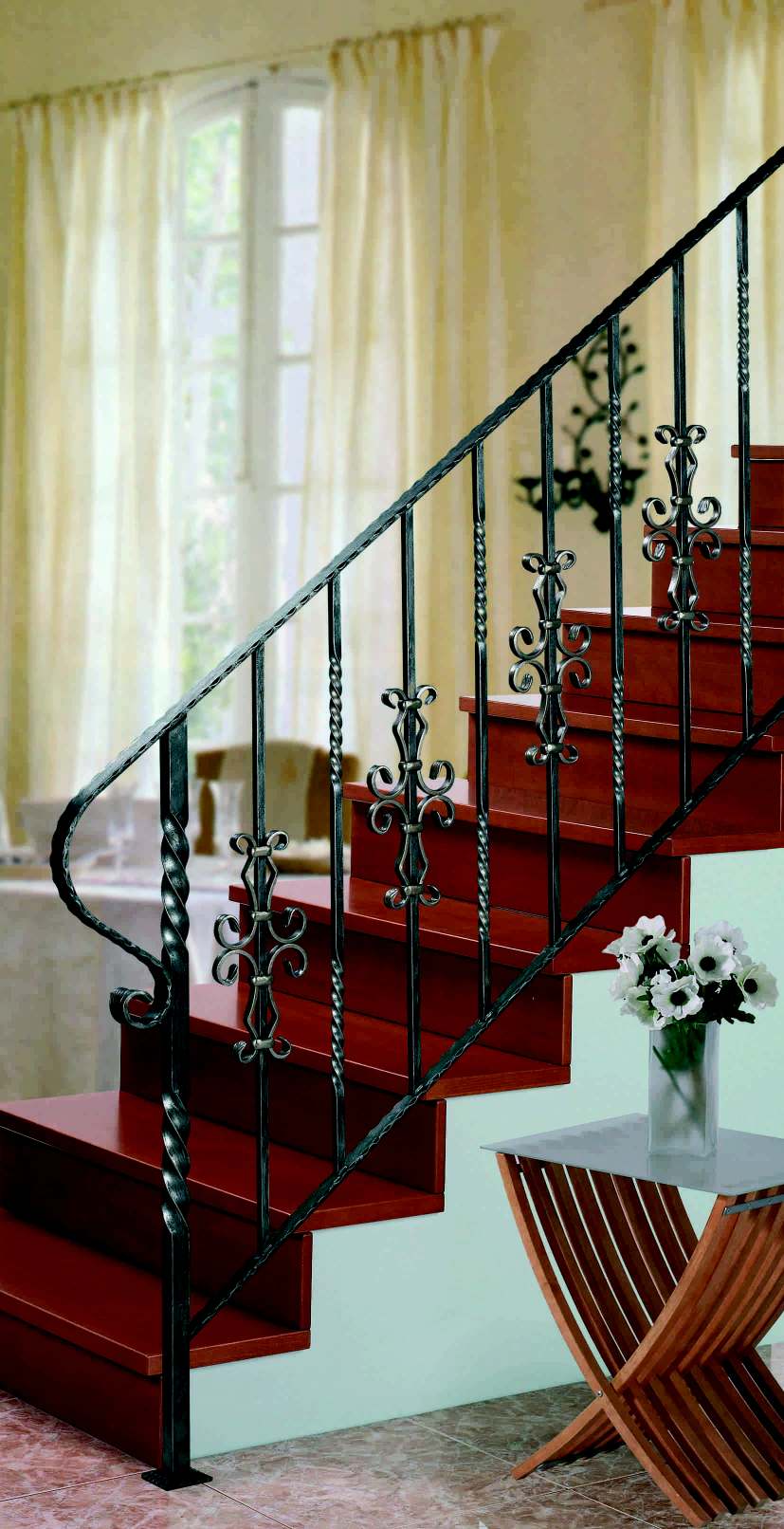 foto de un modelo de barandilla