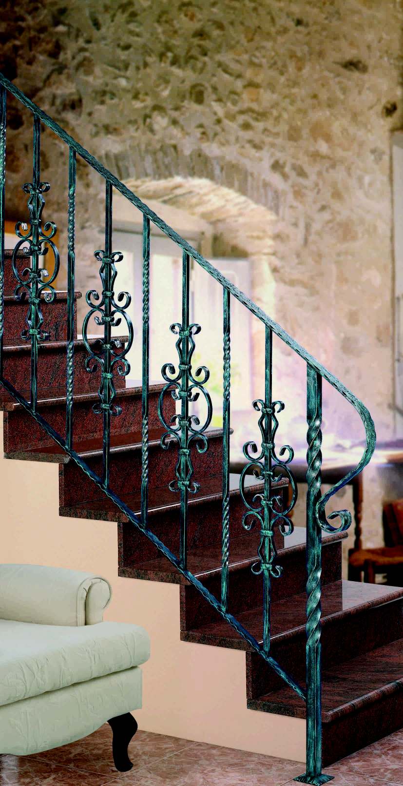 foto de un modelo de barandilla