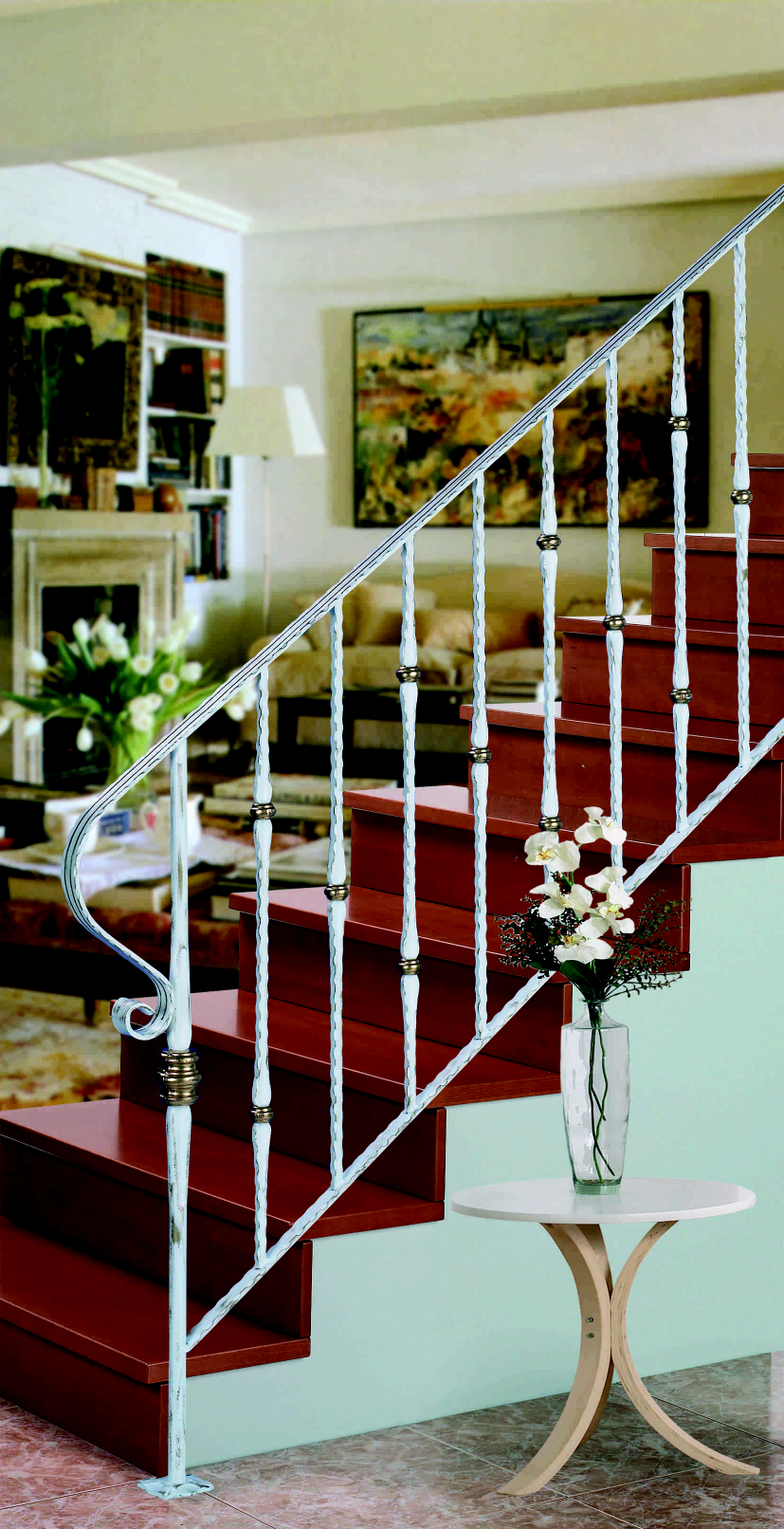 foto de un modelo de barandilla