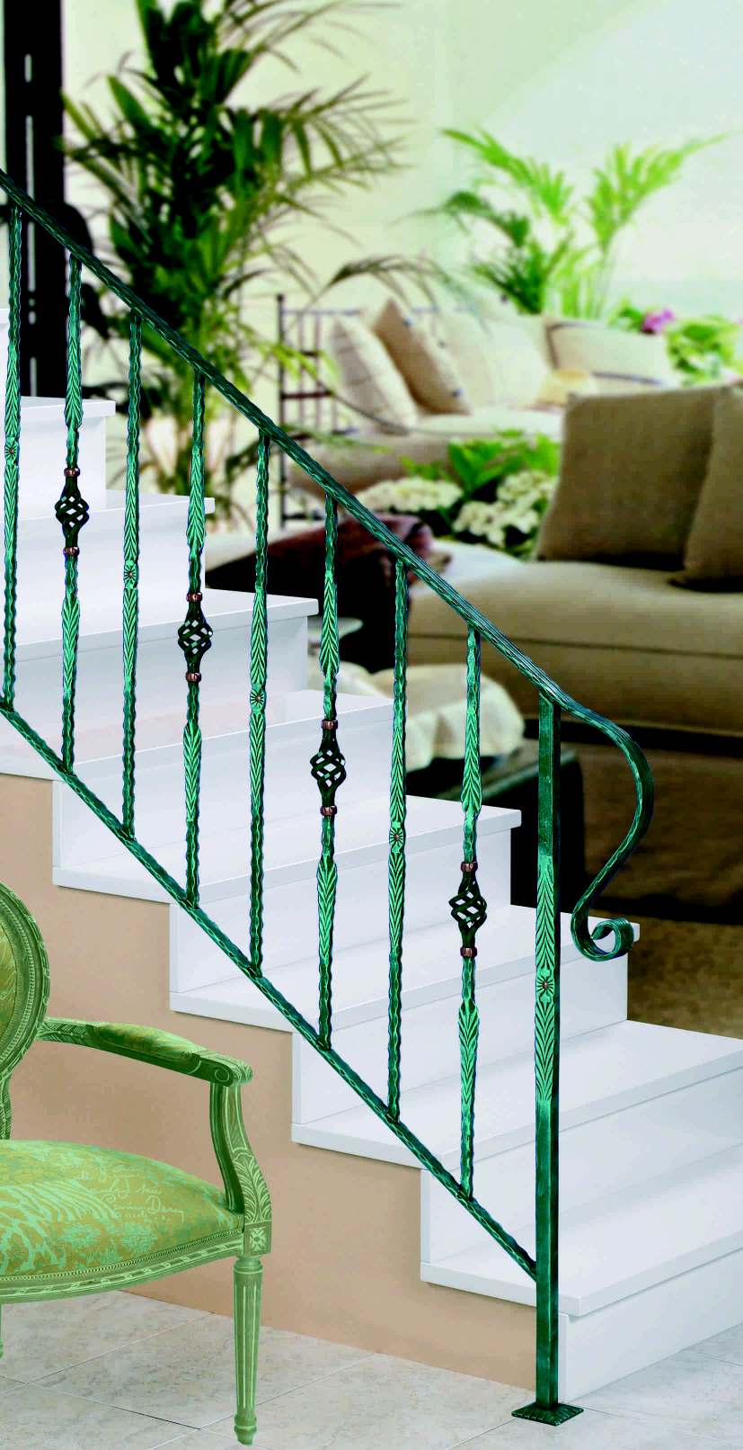 foto de un modelo de barandilla