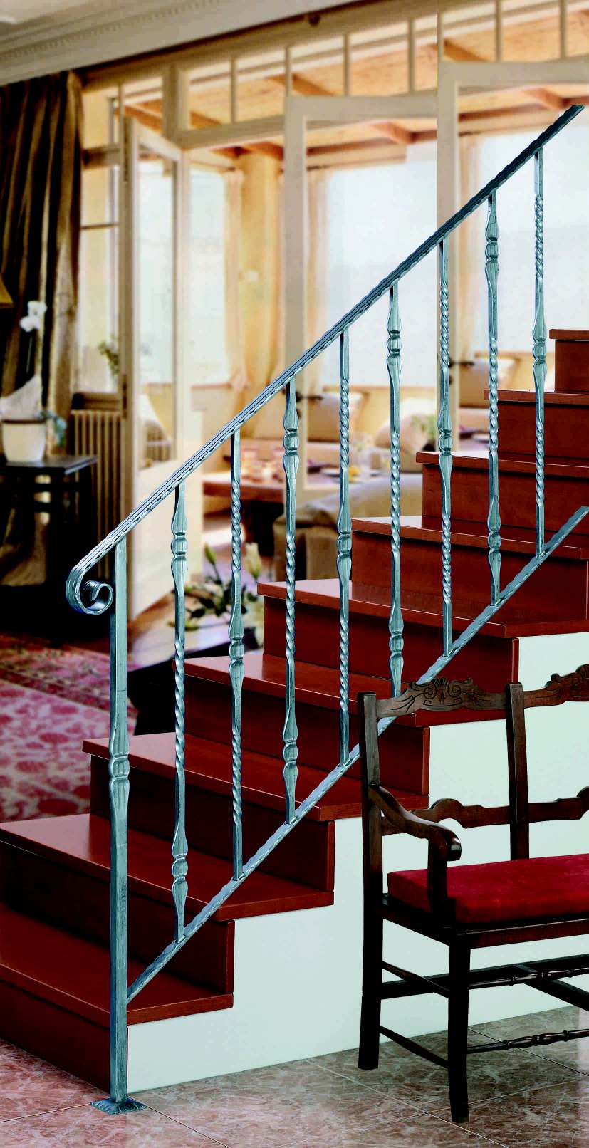 foto de un modelo de barandilla