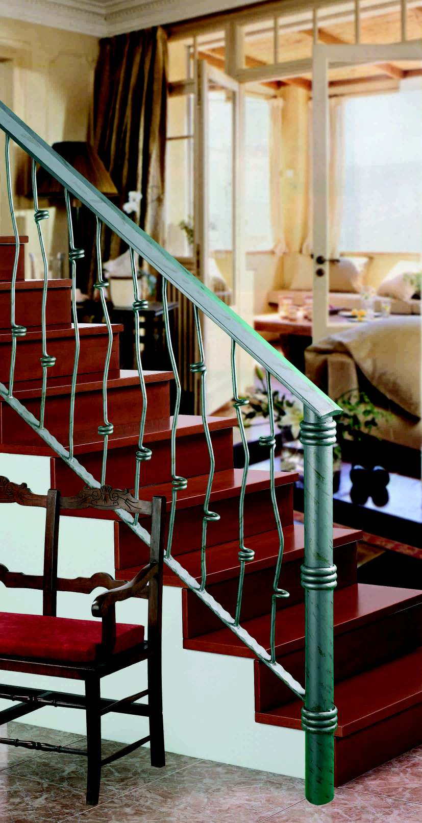 foto de un modelo de barandilla