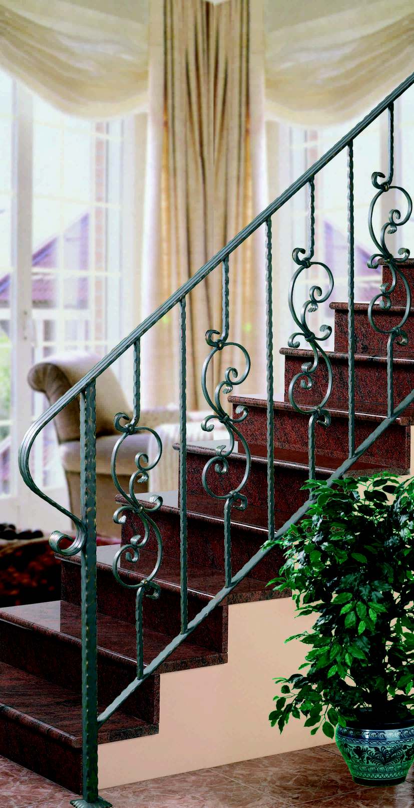 foto de un modelo de barandilla