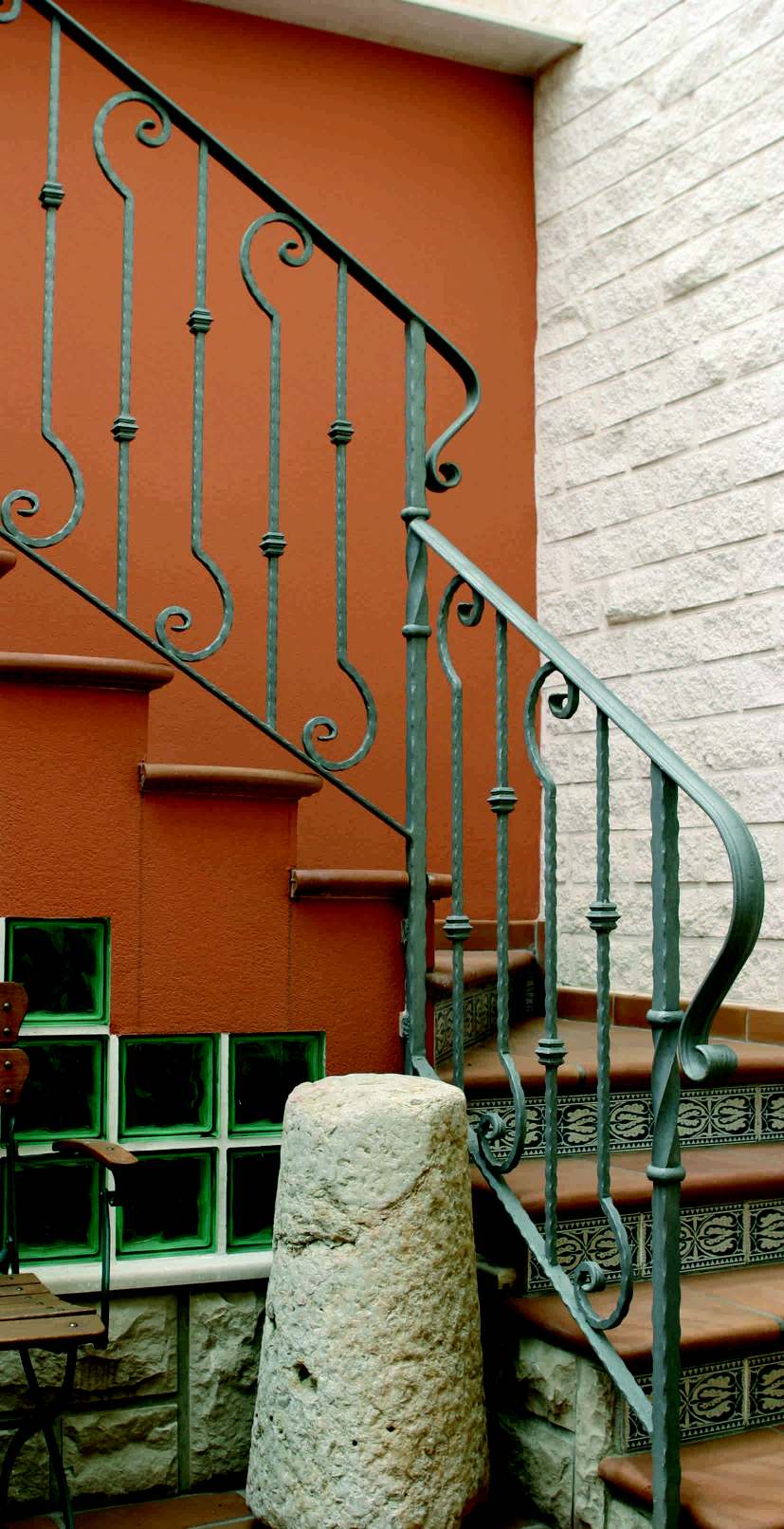 foto de un modelo de barandilla