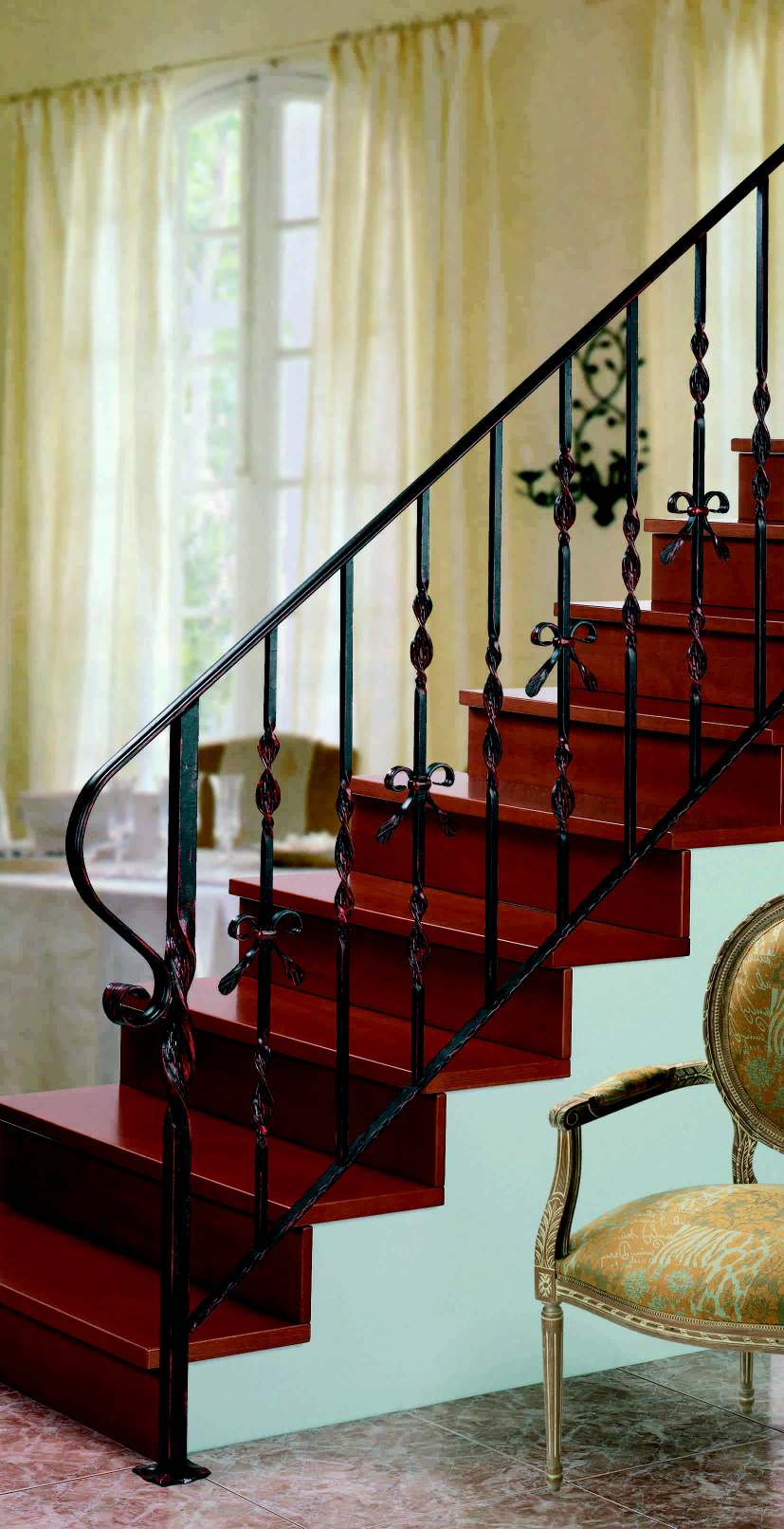 foto de un modelo de barandilla