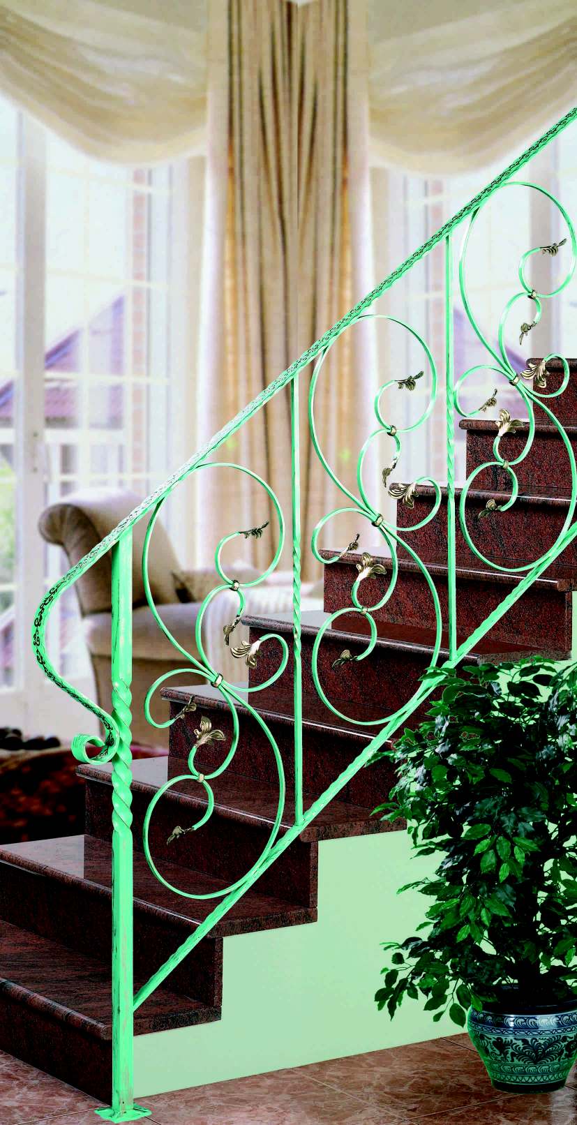 foto de un modelo de barandilla